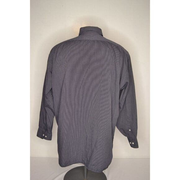 Tommy Hilfiger Men's 16 32-33 Blue Pinstripe Button Down Long Sleeve Shirt - Picture 5 of 11